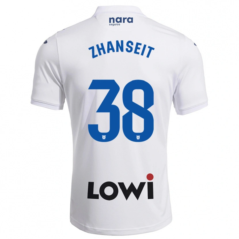 Danxen Enfant Maillot Sultan Zhanseit #38 Blanc Marine Tenues Domicile 2025/26 T-Shirt