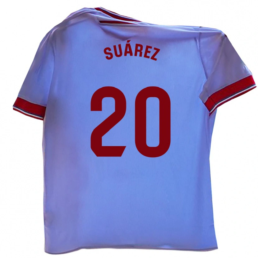 Danxen Enfant Maillot Arturo Suárez #20 Blanc Rouge Tenues Domicile 2025/26 T-Shirt
