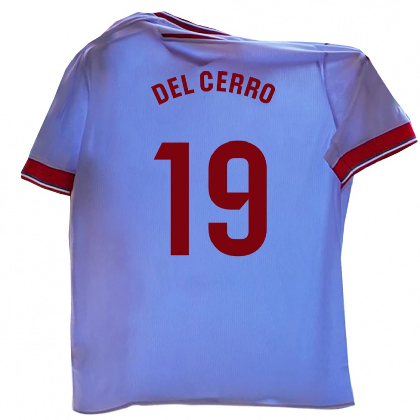 Danxen Enfant Maillot Dani Del Cerro #19 Blanc Rouge Tenues Domicile 2025/26 T-Shirt
