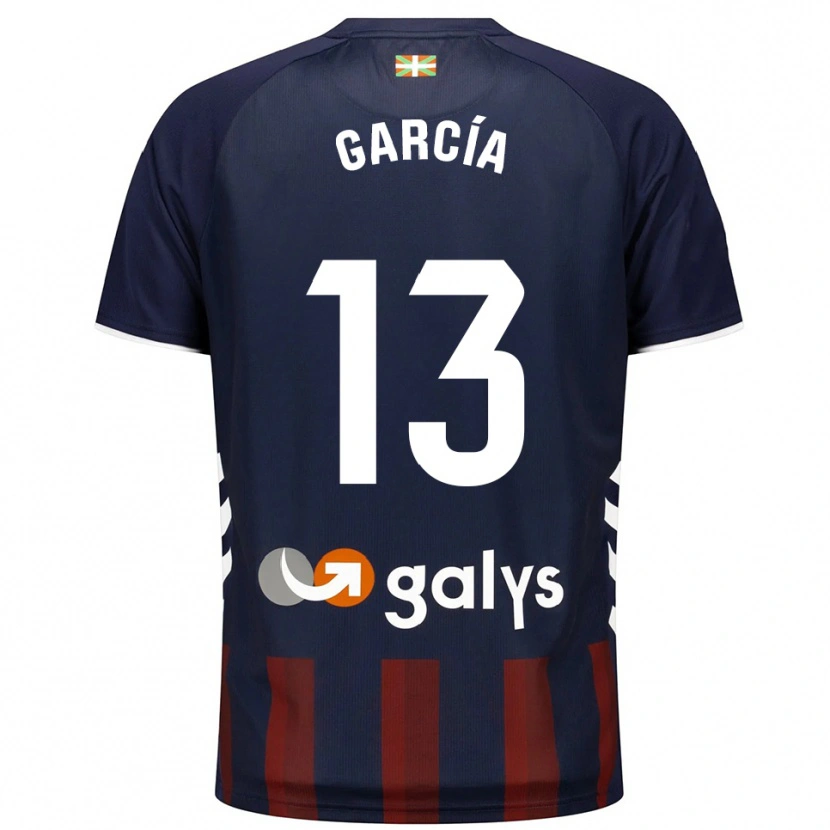 Danxen Enfant Maillot Jon García #13 Marine Rouge Tenues Domicile 2025/26 T-Shirt
