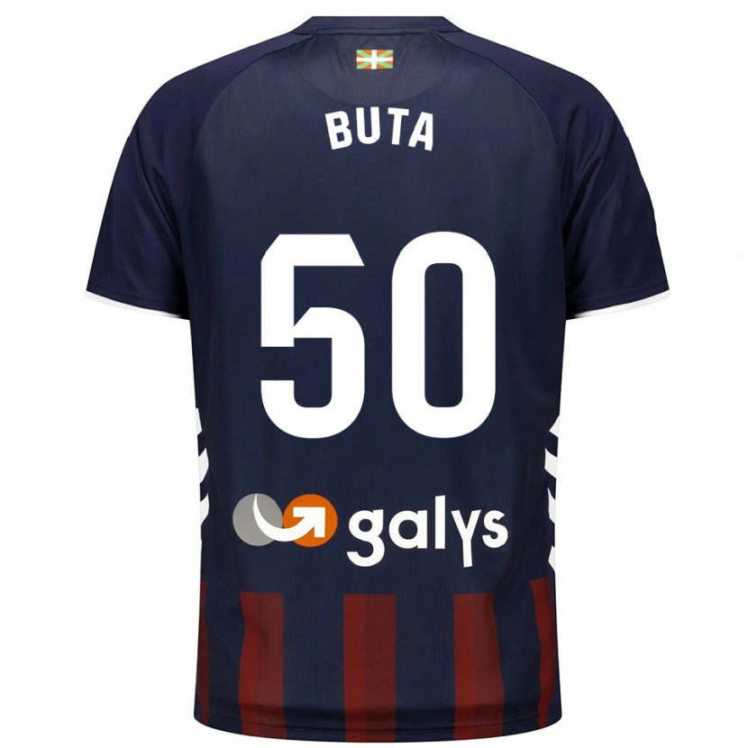 Danxen Enfant Maillot Leonardo Buta #50 Marine Rouge Tenues Domicile 2025/26 T-Shirt