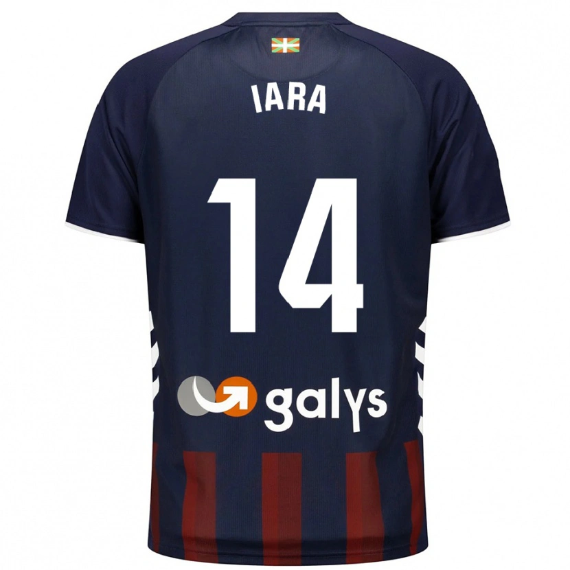 Danxen Enfant Maillot Iara Lacosta Sánchez #14 Marine Rouge Tenues Domicile 2025/26 T-Shirt