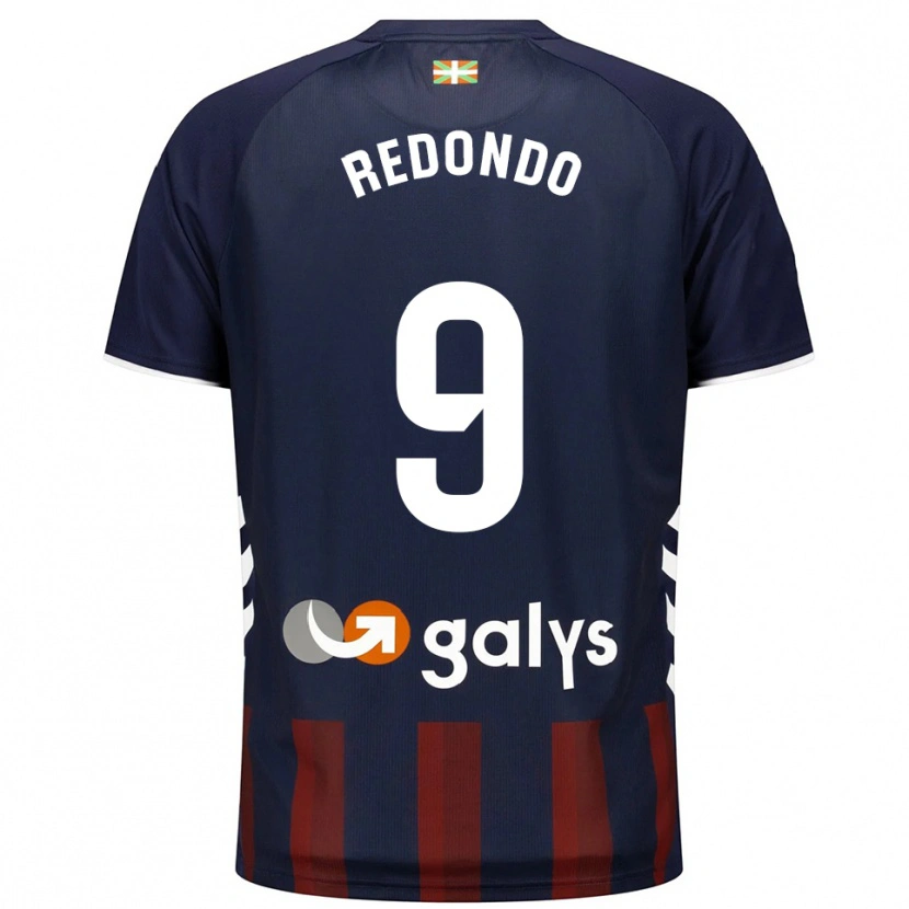 Danxen Enfant Maillot Ekaitz Redondo #9 Marine Rouge Tenues Domicile 2025/26 T-Shirt