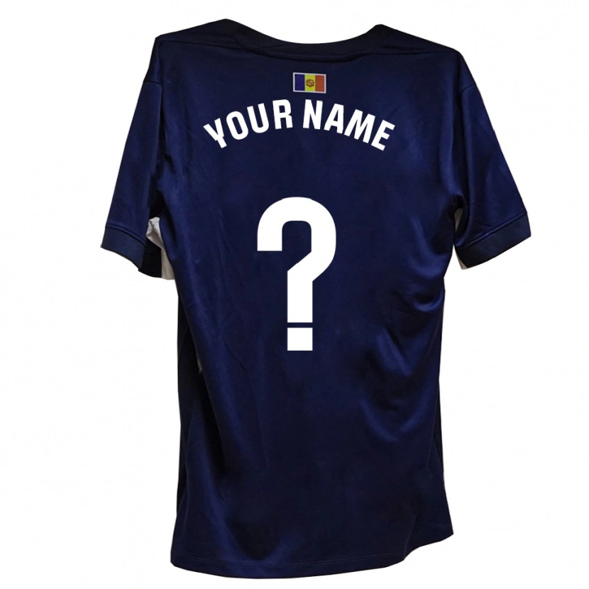 Danxen Enfant Maillot Votre Nom #0 Bleu Marine Blanc Tenues Domicile 2025/26 T-Shirt