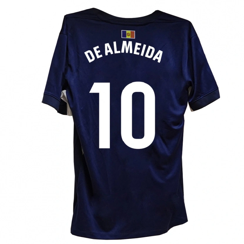 Danxen Enfant Maillot Tomás De Almeida #10 Bleu Marine Blanc Tenues Domicile 2025/26 T-Shirt