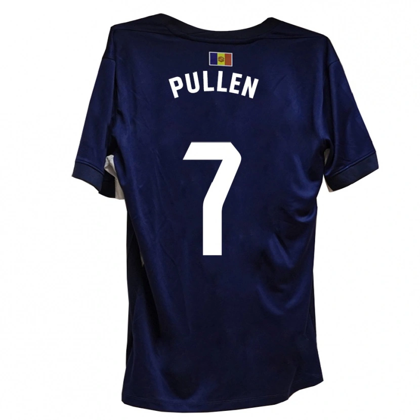Danxen Enfant Maillot Luke Pullen #7 Bleu Marine Blanc Tenues Domicile 2025/26 T-Shirt