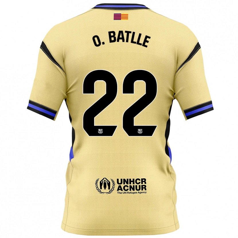 Danxen Enfant Maillot Ona Batlle #22 Jaune Noir Tenues Extérieur 2025/26 T-Shirt