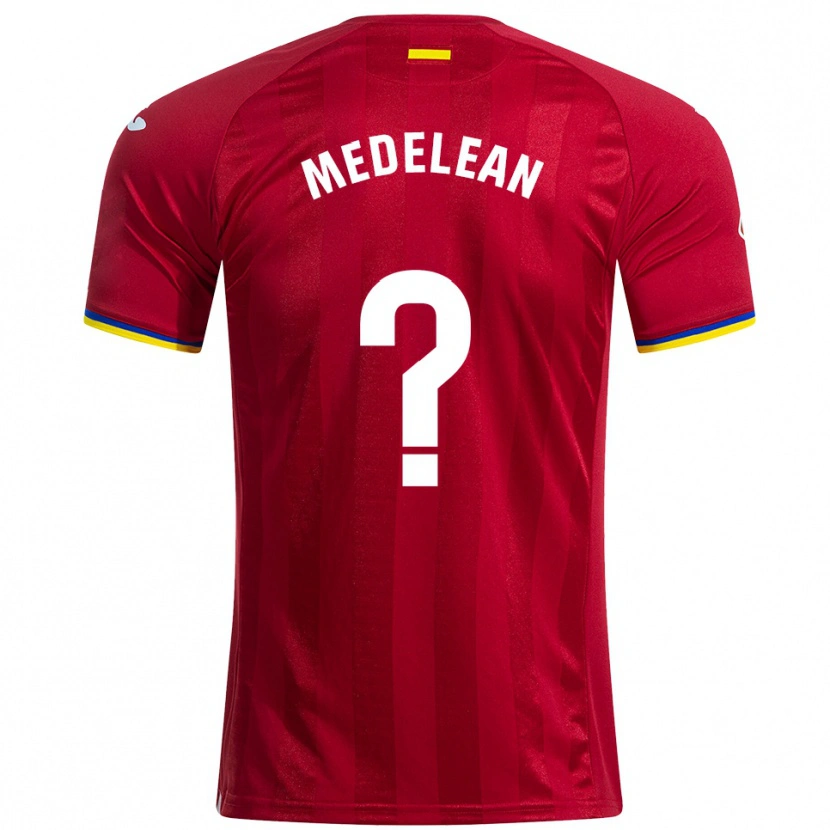 Danxen Enfant Maillot Valentin Medelean #0 Rouge Jaune Bleu Tenues Extérieur 2025/26 T-Shirt