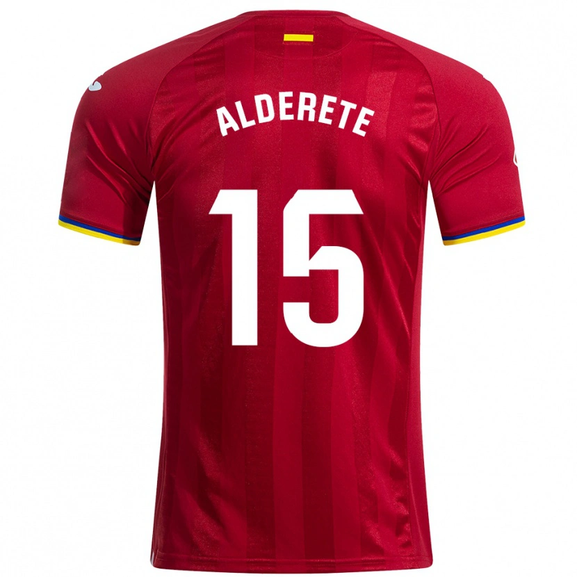 Danxen Enfant Maillot Omar Alderete #15 Rouge Jaune Bleu Tenues Extérieur 2025/26 T-Shirt