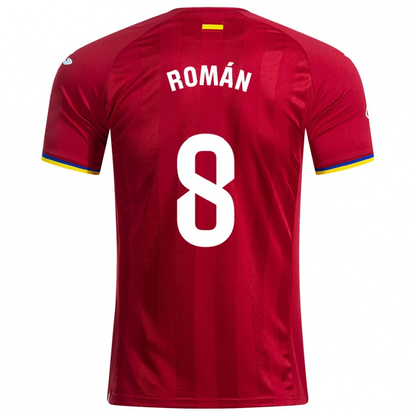 Danxen Enfant Maillot Manu Román #8 Rouge Jaune Bleu Tenues Extérieur 2025/26 T-Shirt