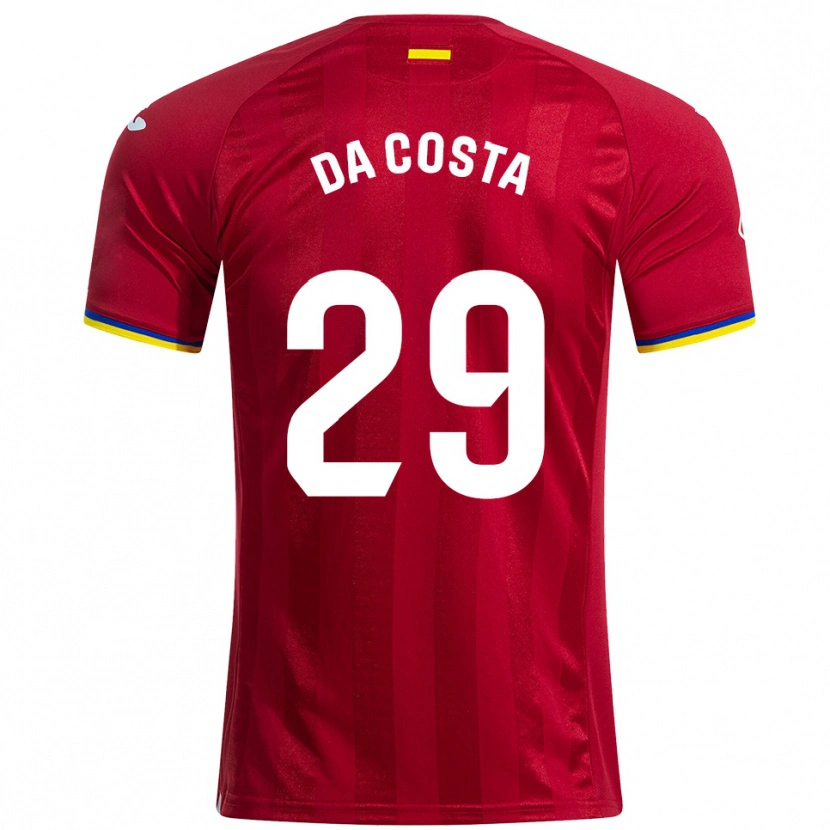 Danxen Enfant Maillot Coba Da Costa #29 Rouge Jaune Bleu Tenues Extérieur 2025/26 T-Shirt