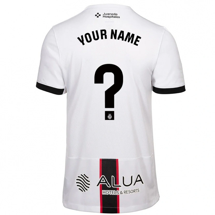 Danxen Enfant Maillot Votre Nom #0 Blanc Noir Tenues Extérieur 2025/26 T-Shirt