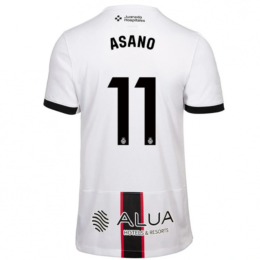Danxen Enfant Maillot Takuma Asano #11 Blanc Noir Tenues Extérieur 2025/26 T-Shirt
