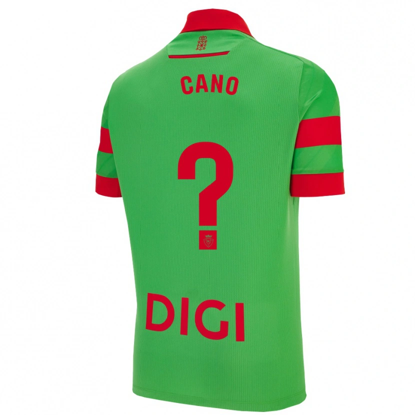Danxen Enfant Maillot Javi Caño #0 Vert Rouge Tenues Extérieur 2025/26 T-Shirt