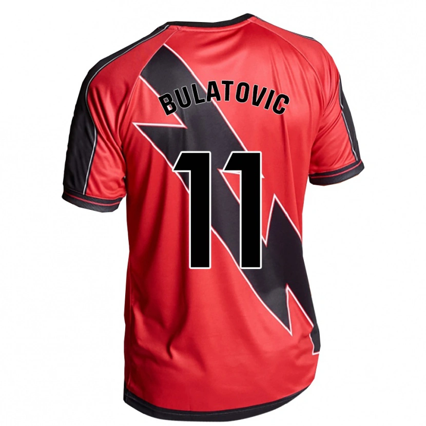 Danxen Enfant Maillot Slađana Bulatović #11 Rouge Noir Tenues Extérieur 2025/26 T-Shirt
