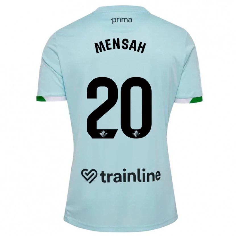 Danxen Enfant Maillot Mawuli Mensah #20 Bleu Ciel Vert Tenues Extérieur 2025/26 T-Shirt
