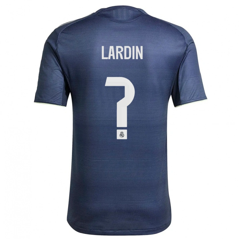 Danxen Enfant Maillot Carlos Lardin #0 Marine Argent Tenues Extérieur 2025/26 T-Shirt