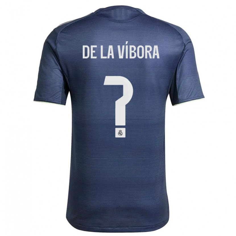 Danxen Enfant Maillot David De La Víbora #0 Marine Argent Tenues Extérieur 2025/26 T-Shirt