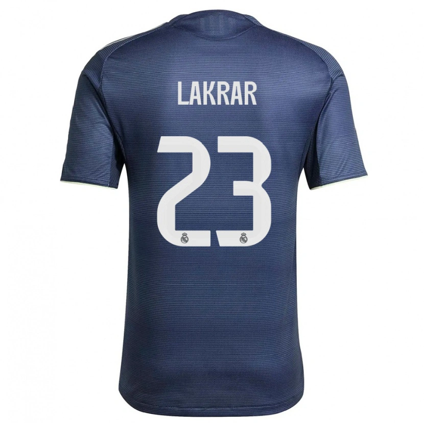 Danxen Enfant Maillot Maëlle Lakrar #23 Marine Argent Tenues Extérieur 2025/26 T-Shirt