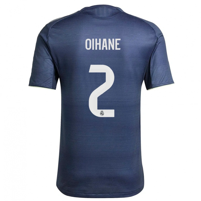 Danxen Enfant Maillot Oihane Hernández #2 Marine Argent Tenues Extérieur 2025/26 T-Shirt