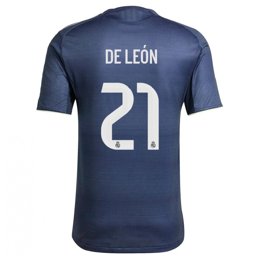 Danxen Enfant Maillot Jeremy De León #21 Marine Argent Tenues Extérieur 2025/26 T-Shirt