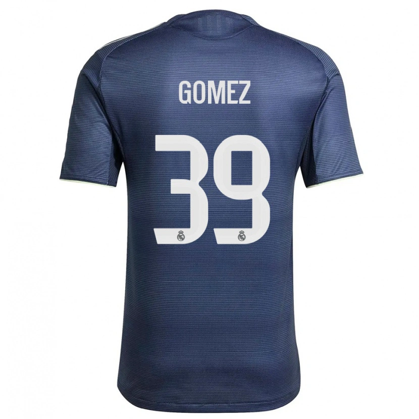 Danxen Enfant Maillot Eric Gómez #39 Marine Argent Tenues Extérieur 2025/26 T-Shirt