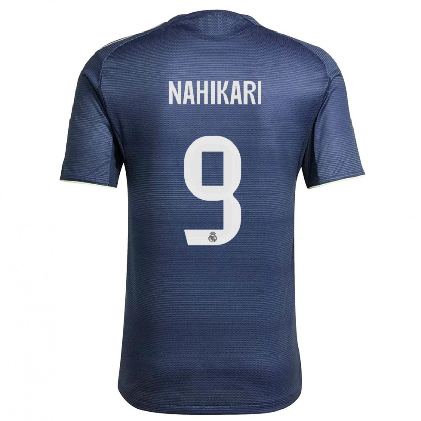 Danxen Enfant Maillot Nahikari Garcia #9 Marine Argent Tenues Extérieur 2025/26 T-Shirt