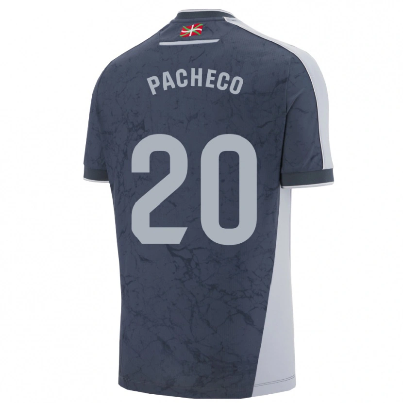 Danxen Enfant Maillot Jon Pacheco #20 Bleu Foncé Blanc Tenues Extérieur 2025/26 T-Shirt