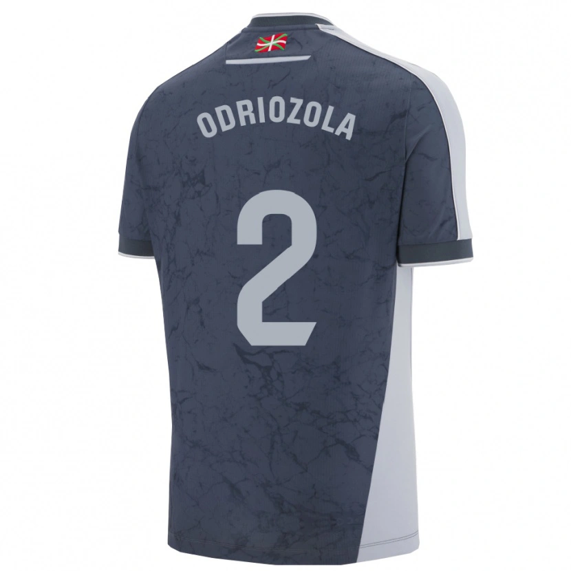 Danxen Enfant Maillot Álvaro Odriozola #2 Bleu Foncé Blanc Tenues Extérieur 2025/26 T-Shirt