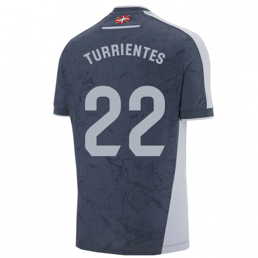 Danxen Enfant Maillot Beñat Turrientes #22 Bleu Foncé Blanc Tenues Extérieur 2025/26 T-Shirt