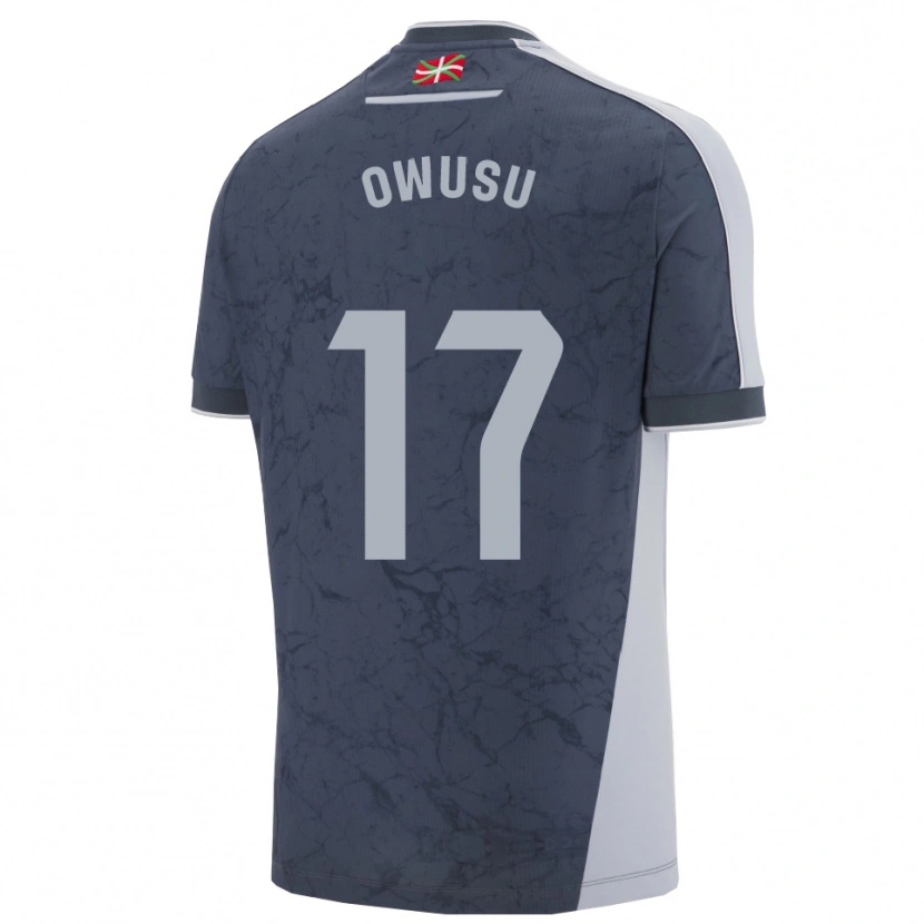 Danxen Enfant Maillot Jacqueline Owusu #17 Bleu Foncé Blanc Tenues Extérieur 2025/26 T-Shirt
