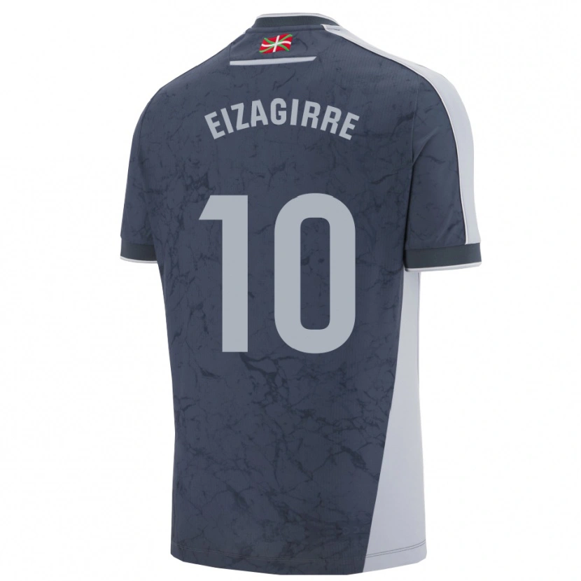 Danxen Enfant Maillot Nerea Eizagirre #10 Bleu Foncé Blanc Tenues Extérieur 2025/26 T-Shirt