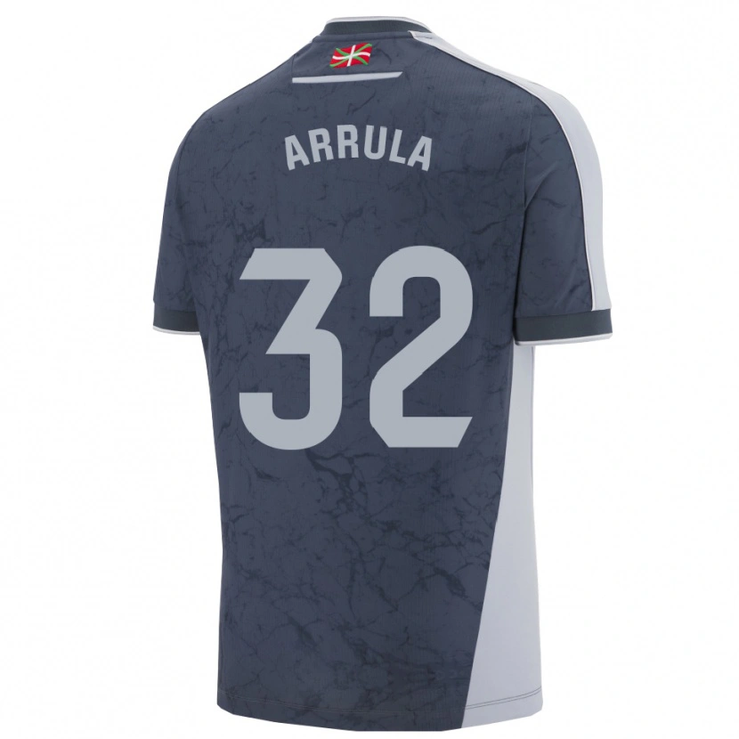 Danxen Enfant Maillot Julia Arrula #32 Bleu Foncé Blanc Tenues Extérieur 2025/26 T-Shirt