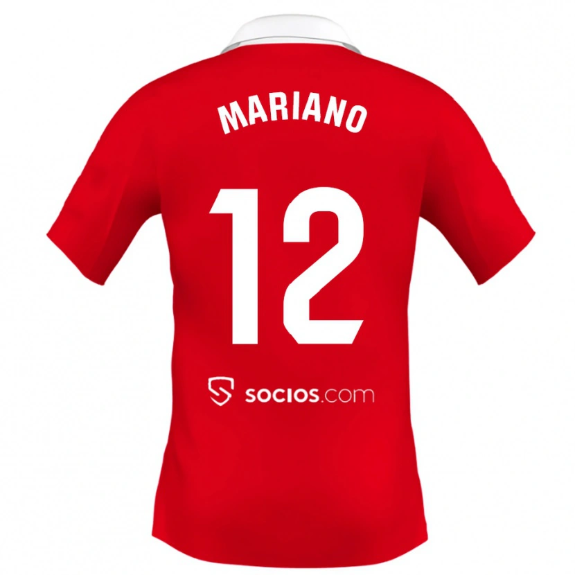 Danxen Enfant Maillot Mariano Diaz #12 Rouge Blanc Gris Tenues Extérieur 2025/26 T-Shirt
