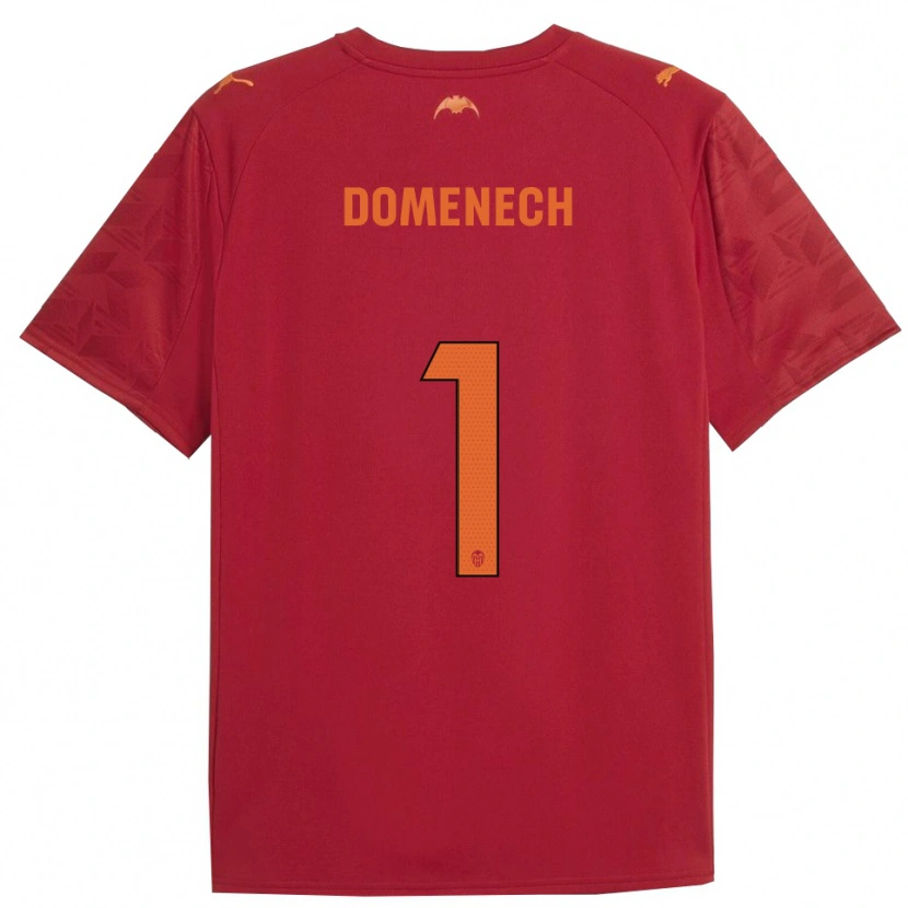 Danxen Enfant Maillot Jaume Domenech #1 Rouge Orange Tenues Extérieur 2025/26 T-Shirt