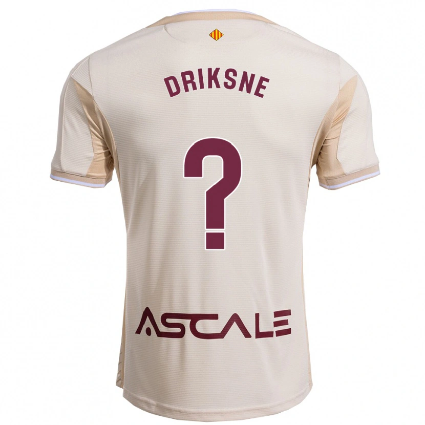 Danxen Enfant Maillot Daniels Driksne #0 Blanc Cassé Bourgogne Tenues Extérieur 2025/26 T-Shirt