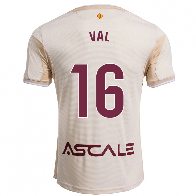 Danxen Enfant Maillot Brais Val #16 Blanc Cassé Bourgogne Tenues Extérieur 2025/26 T-Shirt
