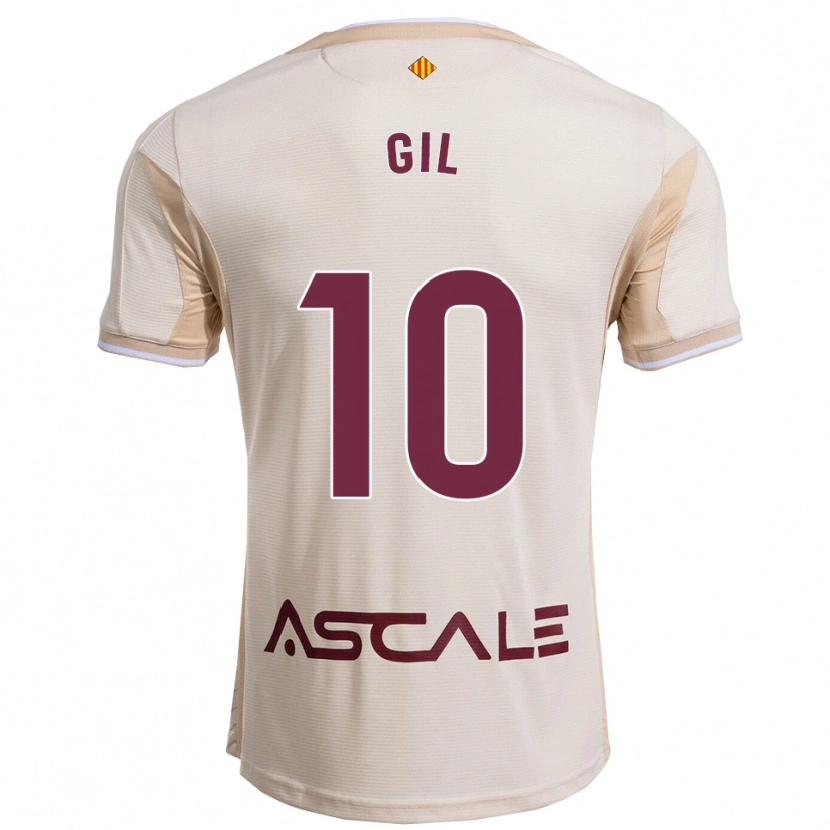 Danxen Enfant Maillot Markel Gil #10 Blanc Cassé Bourgogne Tenues Extérieur 2025/26 T-Shirt