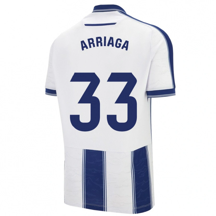 Danxen Enfant Maillot Kervin Arriaga #33 Marine Blanc Tenues Extérieur 2025/26 T-Shirt