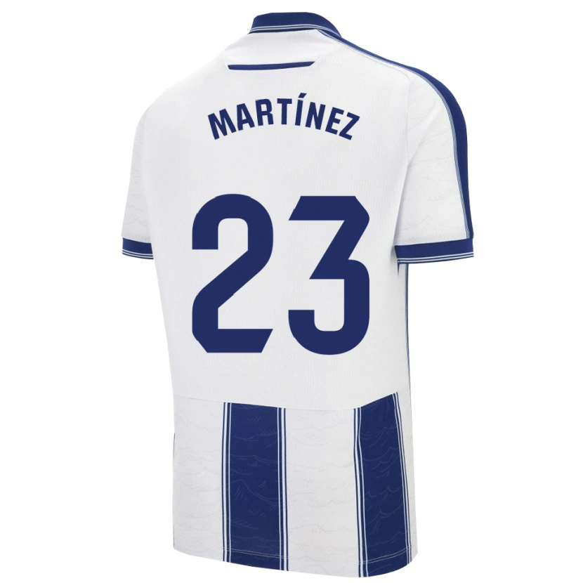 Danxen Enfant Maillot Pablo Martínez #23 Marine Blanc Tenues Extérieur 2025/26 T-Shirt