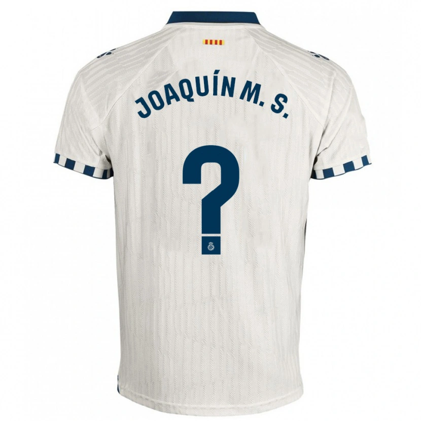 Danxen Enfant Maillot Joaquín Manuel Sánchez #0 Blanc Bleu Tenues Extérieur 2025/26 T-Shirt