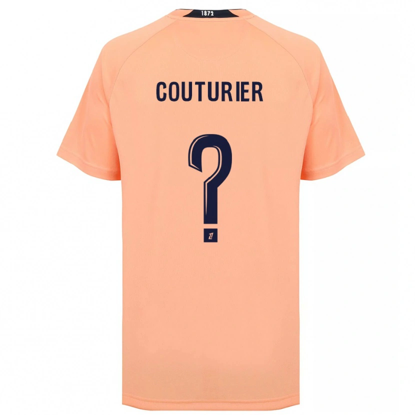 Danxen Enfant Maillot Enzo Couturier #0 Orange Bleu Marine Tenues Extérieur 2025/26 T-Shirt