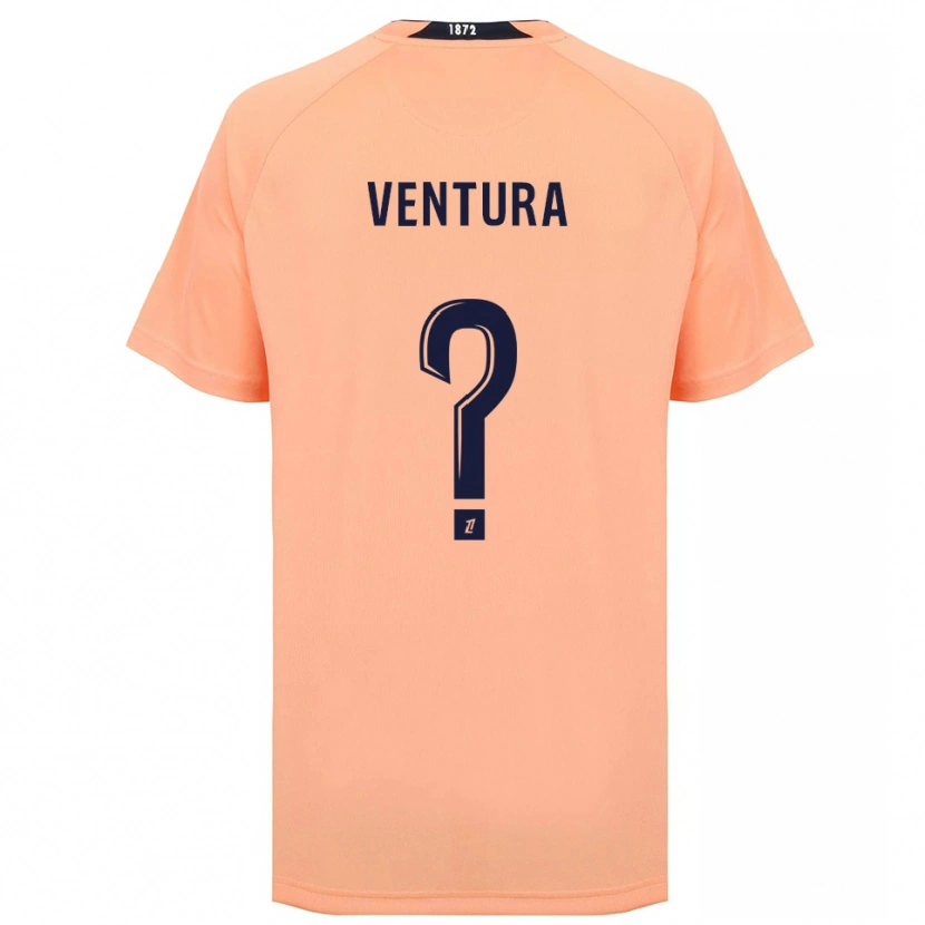 Danxen Enfant Maillot Alice Mallard Ventura #0 Orange Bleu Marine Tenues Extérieur 2025/26 T-Shirt