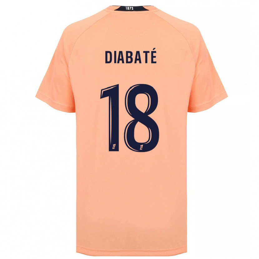 Danxen Enfant Maillot Adams Diabaté #18 Orange Bleu Marine Tenues Extérieur 2025/26 T-Shirt