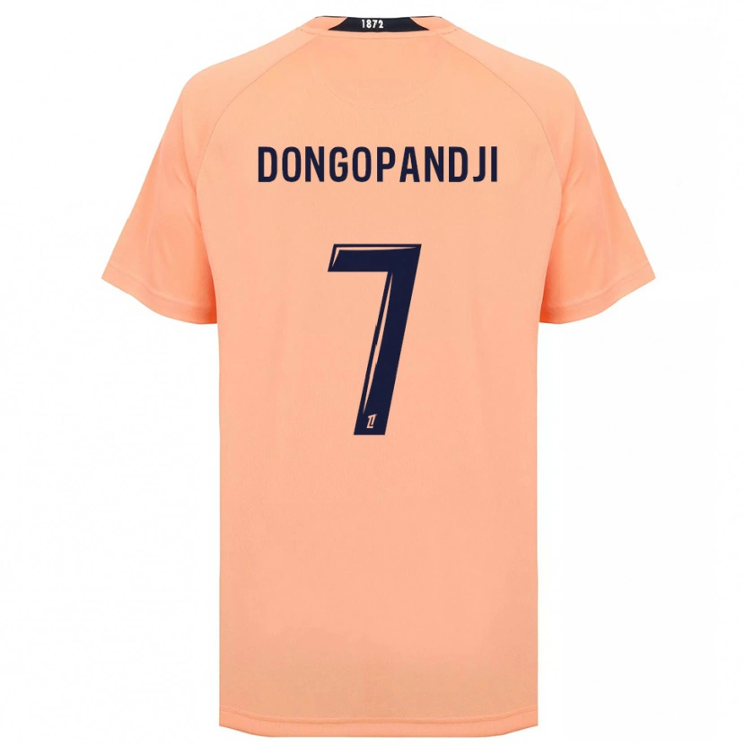 Danxen Enfant Maillot Hakim Dongopandji #7 Orange Bleu Marine Tenues Extérieur 2025/26 T-Shirt