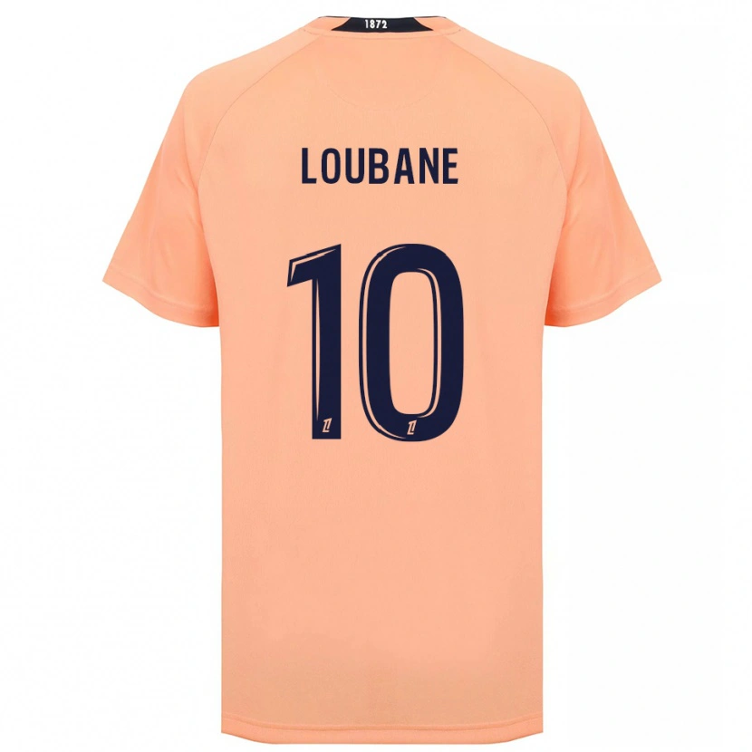 Danxen Enfant Maillot Yassine Loubane #10 Orange Bleu Marine Tenues Extérieur 2025/26 T-Shirt