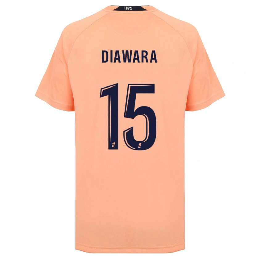 Danxen Enfant Maillot Kandet Diawara #15 Orange Bleu Marine Tenues Extérieur 2025/26 T-Shirt