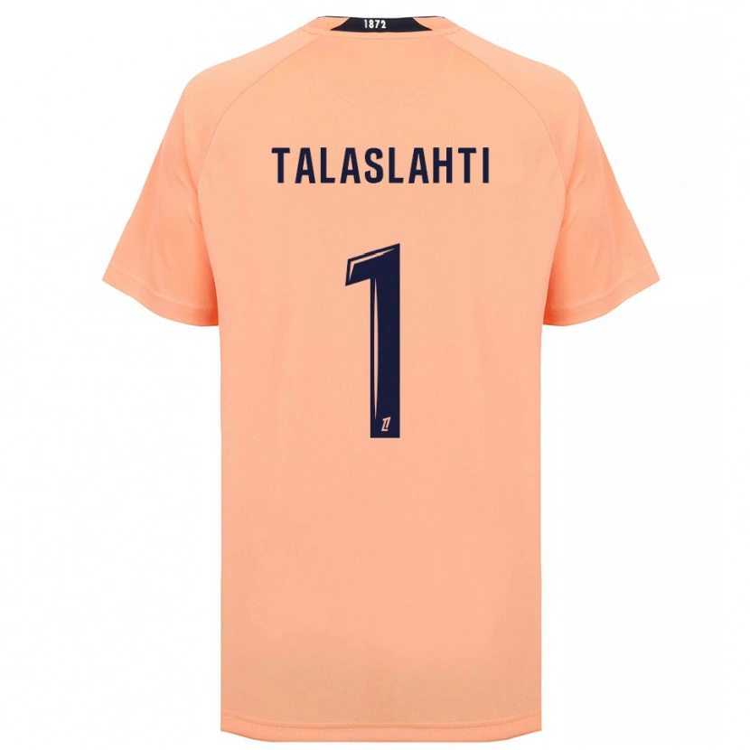 Danxen Enfant Maillot Katriina Talaslahti #1 Orange Bleu Marine Tenues Extérieur 2025/26 T-Shirt