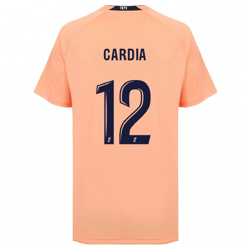 Danxen Enfant Maillot Mickaëla Cardia #12 Orange Bleu Marine Tenues Extérieur 2025/26 T-Shirt
