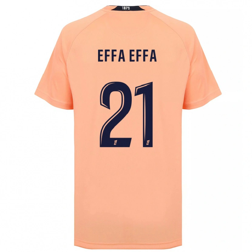 Danxen Enfant Maillot Chancelle Effa Effa #21 Orange Bleu Marine Tenues Extérieur 2025/26 T-Shirt